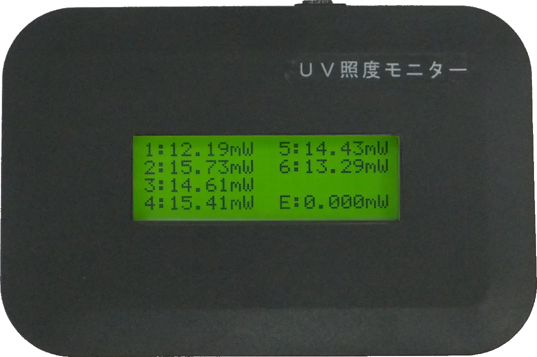 AMU-35-S06Lの照度表示画面