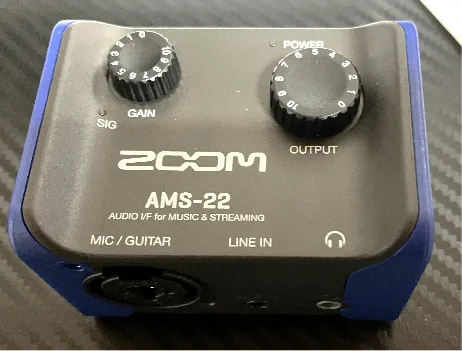 USBオーディオインターフェース AMS-22の外観